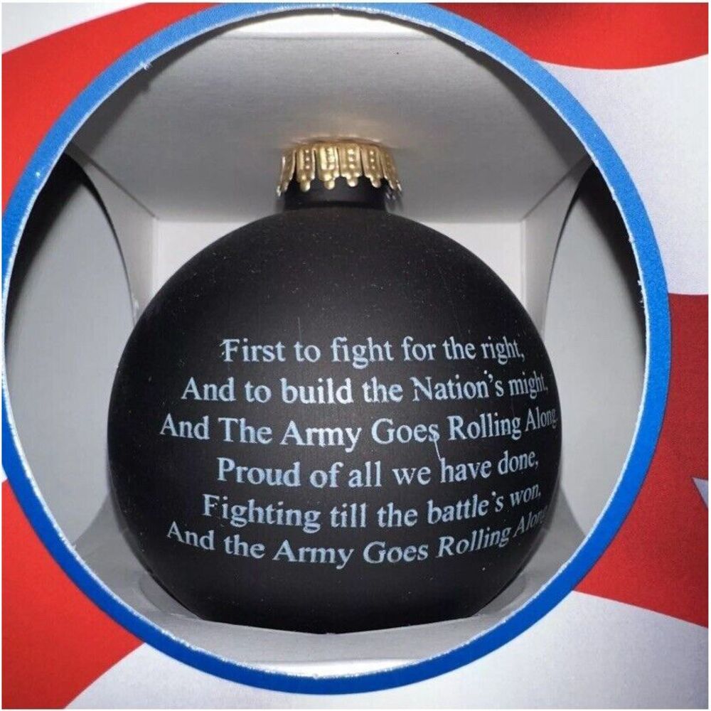 U.S. ARMY -American Pride Glass Blown Christmas Ornament, NIB Holiday Decor - Picture 3 of 4